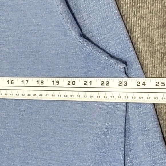 Fairlane Sweater Mens Large Blue 1/4 Zip Long Sleeve Athletic Pullover Shirt - Picture 6 of 11